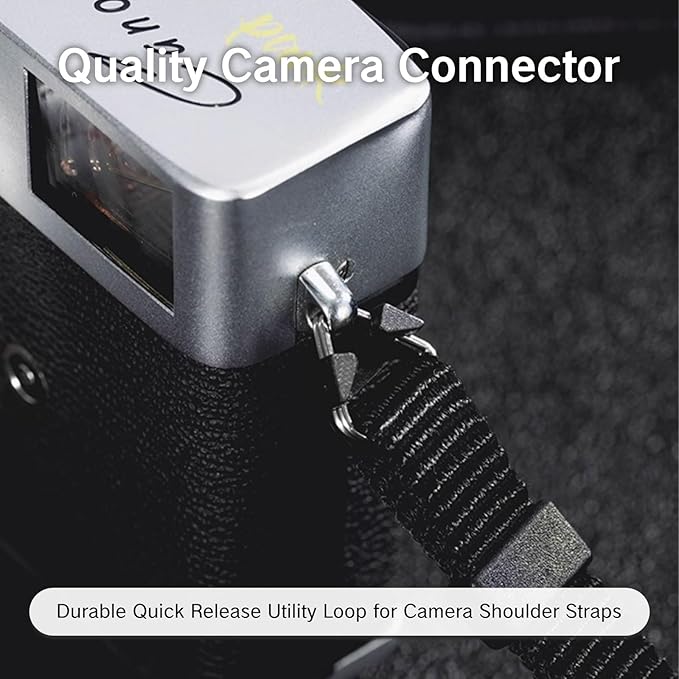 NIIIYTYB 6Pcs Camera Strap Quick Release Clips with Metal Hooks Neck Strap Fast Links Clamps Anchor Connectors Adjustable Quick Release Buckles for DSLR Style Adapter with Steel Lug Rings