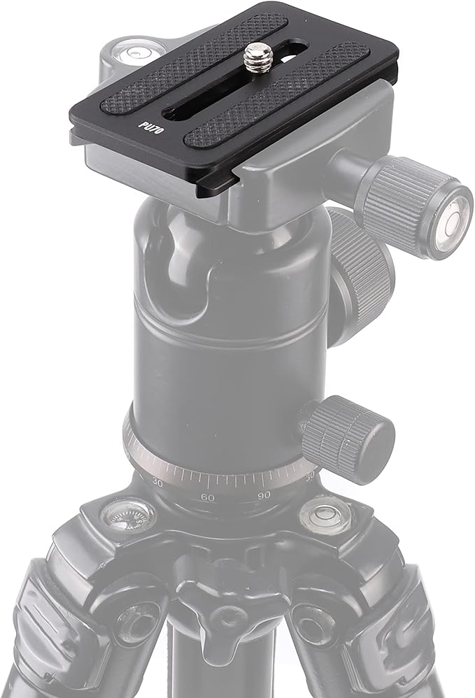 Fotga 70mm/2.75in Camera Mount Quick Release Plate for DJI Ronin SC Gimbal Stablilizer,Compatible Arca Swiss Tripod Ball Head Clamp PU70