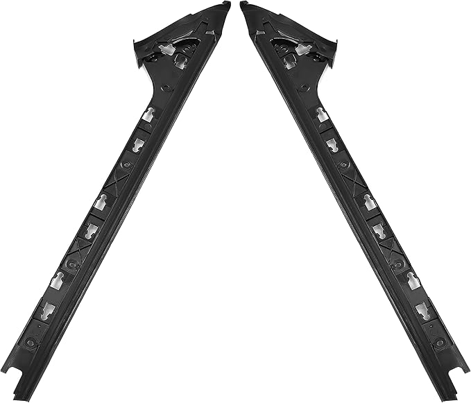 HECASA Windshield Side Molding A-Pillar Trim Compatible with 2011-2019 Ford Explorer Replacement for BB5Z-78 03136-BA BB5Z-7803137-BA Inner Front Pillar Trim Mount Brackets Left and Right Side