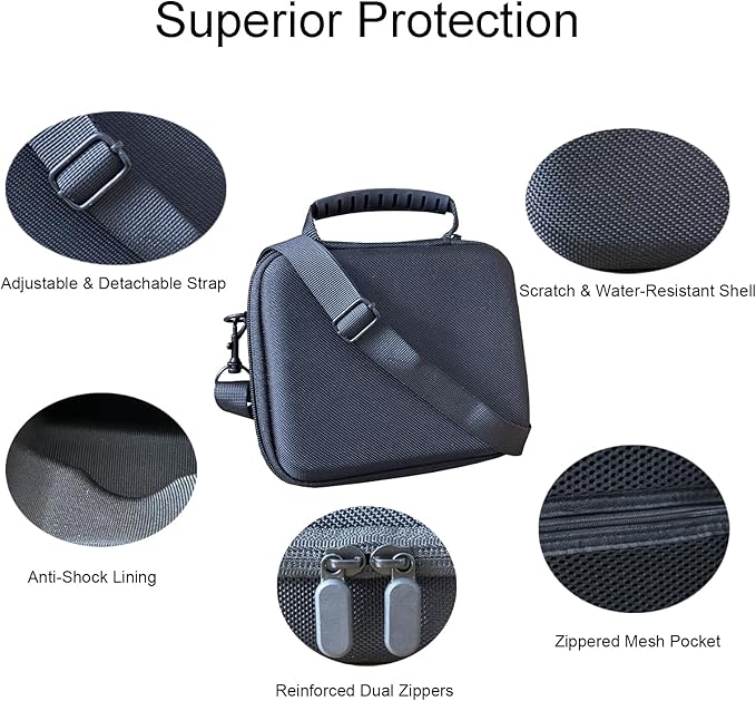 Osmo Mobile 6 Case, Portable Storage OM 6 Carrying Case Shoulder Bag for DJI OM 6 Smartphone Gimbal Stabilizer Accessories Black