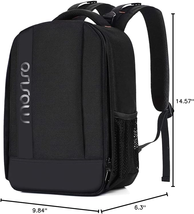 MOSISO Camera Backpack,DSLR/SLR/Mirrorless Photography Backpack Buffer Padded Shockproof Camera Bag with Customized Modular Inserts&Tripod Holder Compatible with Canon,Nikon,Sony etc, Black