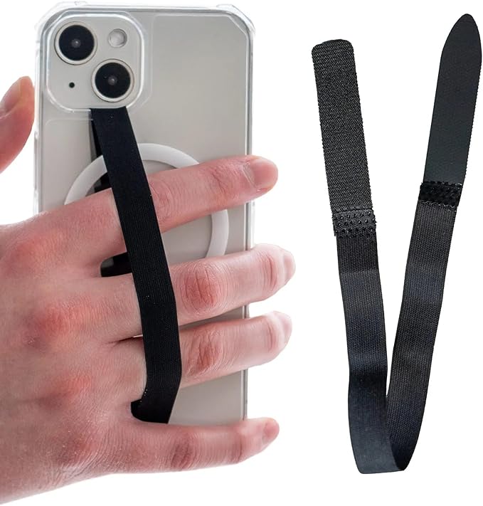 Scooch Bandmate, Elastic Flexible Phone Strap, Universal Slim Hand Finger Grip, Non-Slip Cell Phone Holder, Fits All Phone Cases