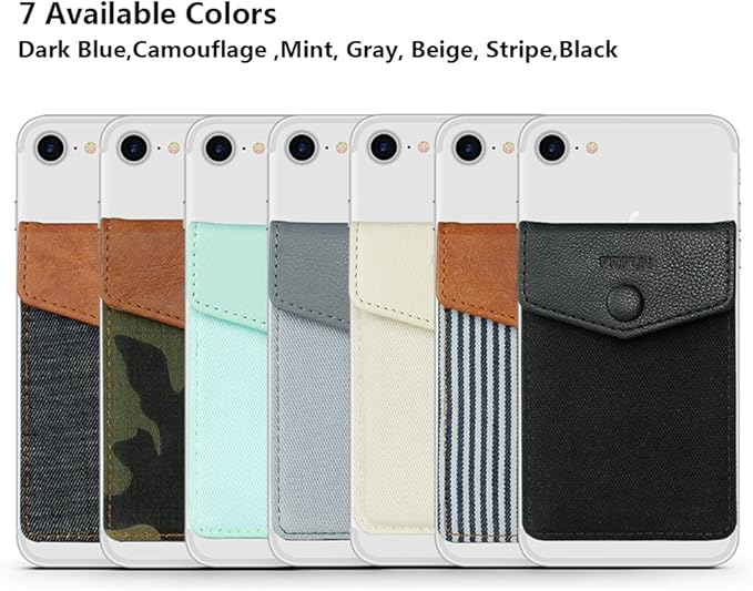 Ultra-Slim Self Adhesive Credit Card Leather Wallet