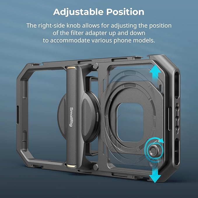 SMALLRIG 67mm Magnetic Filter Ring Adapter for Universal Mobile Video Cage 4597 4704 4596, Strong Magnetic Two-Way Attraction, for SMALLRIG 67mm Phone Magnetic Filter Series - 4843