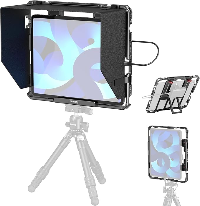 Bundle: SmallRig Universal Phone Video Rig Kit for iPhone 3384C+ SMALLRIG Universal Metal Cage for iPad MD5059