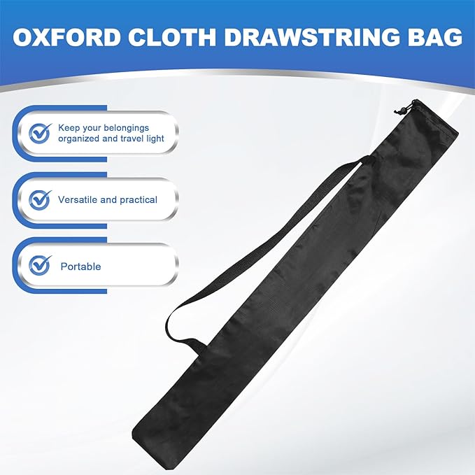 PATIKIL 34 x 4 Inch Tripod Carrying Case, 2 Pack Camera Tripod Carrying Bags Oxford Cloth Padded Bag for Camera Gear Mic Light Stand Sheet Music Photography Accessories, Black