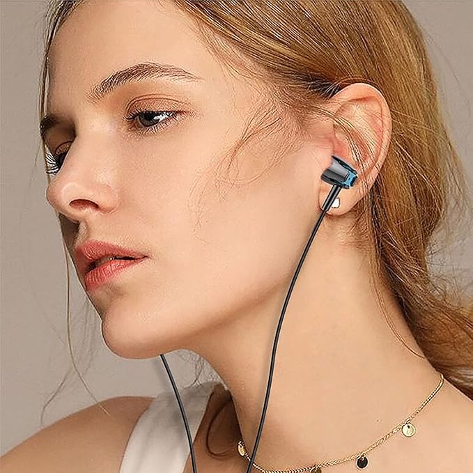 6Pack Earbuds Headphones Wired with Microphone，in-Ear Earbuds,Noise Isolating,Powerful Heavy Bass, Earphones Compatible with iPhone, iPod, iPad, MP3, Laptops, and Most 3.5mm Jack