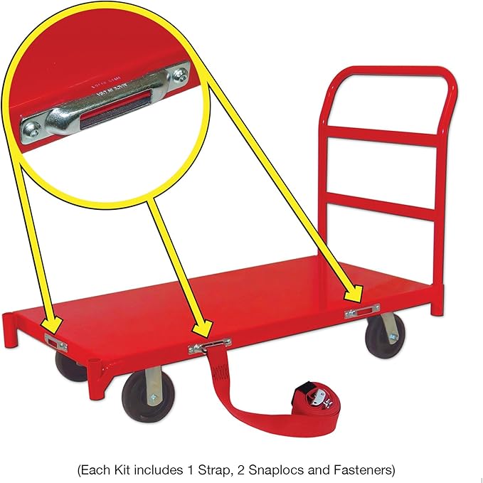SNAPLOCS CART Strap Anchor KIT with 2" x16' CAM for Platform Trucks