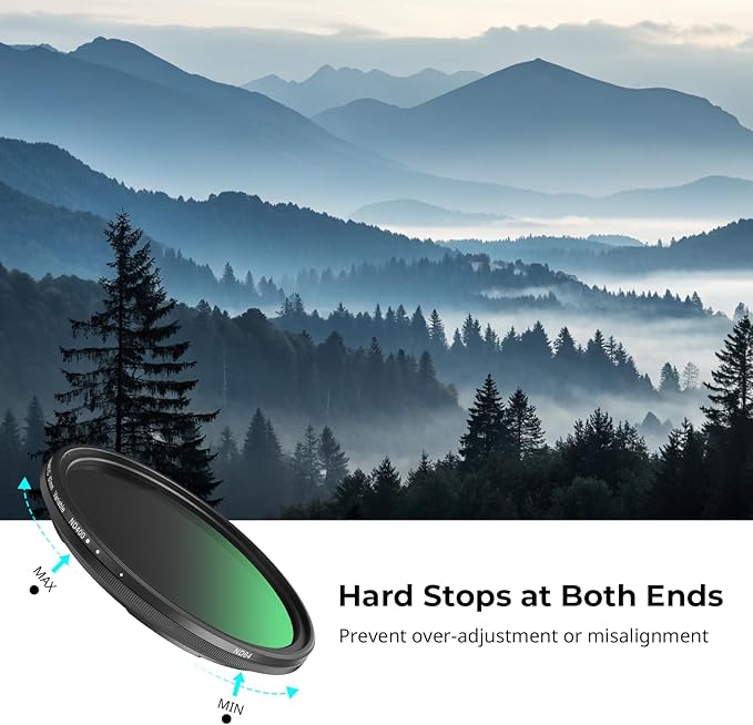 SmallRig Magnetic 67mm VND Filter ND64-ND400 (6-9 Stop), Adjustable ND Filter for iPhone 16 / S24 Ultra/for Vivo X100 & 67mm Camera Lenses, No X Cross HD Optical Glass, with Threaded Adapter - 5169