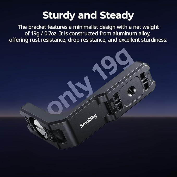 SMALLRIG Vertical-Horizontal Mount Support for Insta360 X5 / X4 Air / X4 / X3, Vertical Bracket Quick Release Mount with 1/4''-20 Thread - 5824