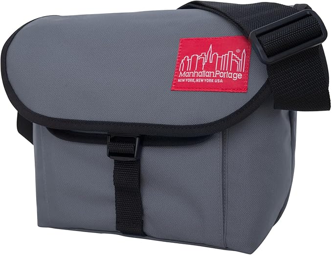 Manhattan Portage Aperture Camera Bag Water-Resistant DSLR & Tech Crossbody with Removable Padded Insert (Grey)