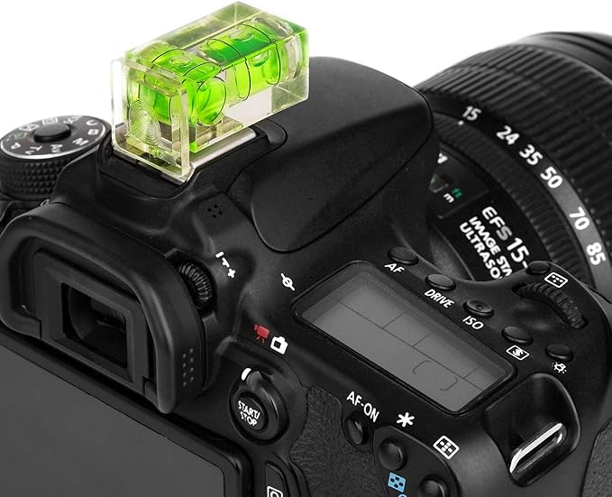 Anwenk Hot Shoe Level Camera Bubble Level Hot Shoe Spirit Level Hot Shoe Cover (Includes 3 Axis Bubble Level, 2 Axis Bubble Level and 1 Axis Hot Shoe Cover) Combo Pack