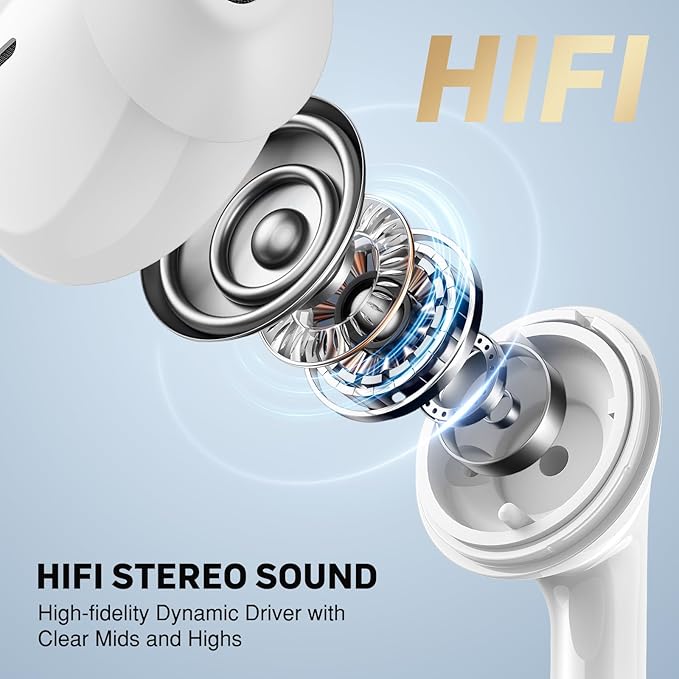 Wired Earbuds 3 EQ Mode USB C Headphones HiFi Bass Sound Type C Earphones Corded USBC Plug in Ear Buds for iPhone 17 Air 16 Pro Max 15 for Samsung/Galaxy S26 S25 S24 for Google/Pixel 10 9 8 White