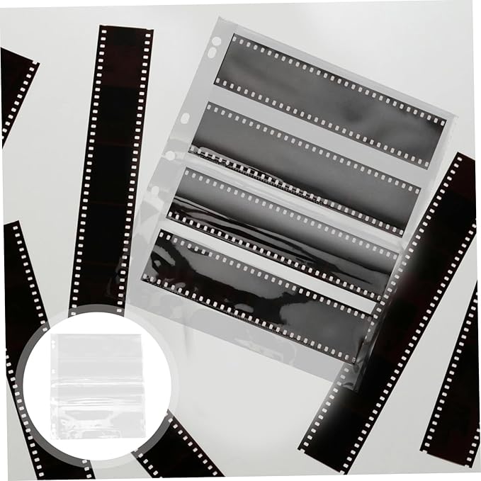 TEHAUX 10Pcs Negative Sleeves for Film and Dustproof Protective Bags Archival Storage for Film Negatives and Documents