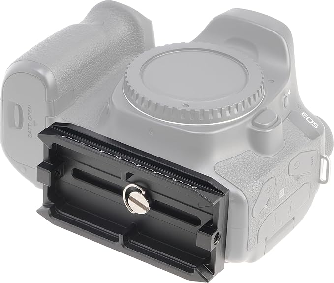 Fotga Camera Quick Release Mount Plate for Zhiyun Crane 2 3 LAB Weebill 2 3 Weebill-S Gimbal Stabilizer,Compatible with Manfrotto 501HDV 503HDV 701HDV MH055M0-Q5 Tripod Ball Head as 501PL Plate