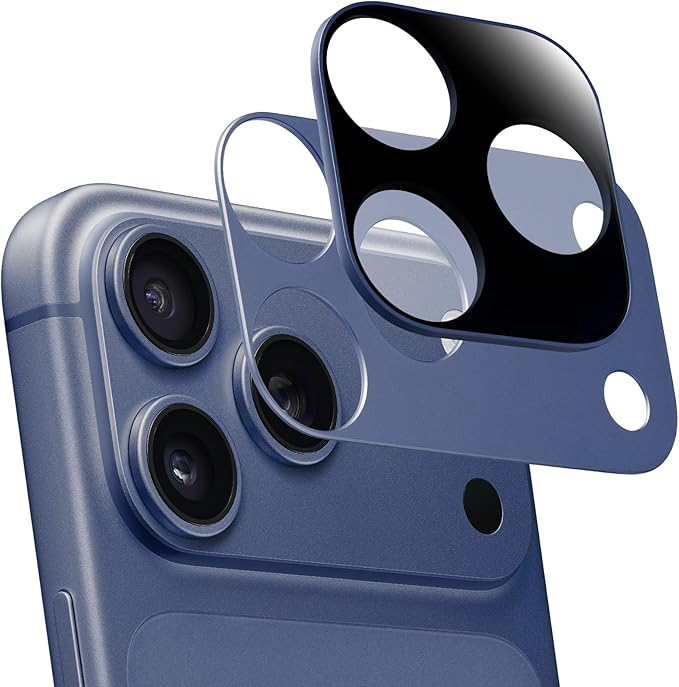 Caseworld MagFilter Phone Camera Lens Filter Kit for iPhone 17 Pro Max, 2-in-1 Black Mist, Soften Highlights, Minimize Digital Texture, Reduce Reflections, Optimal Glass (17Pro Max, BM Blue)