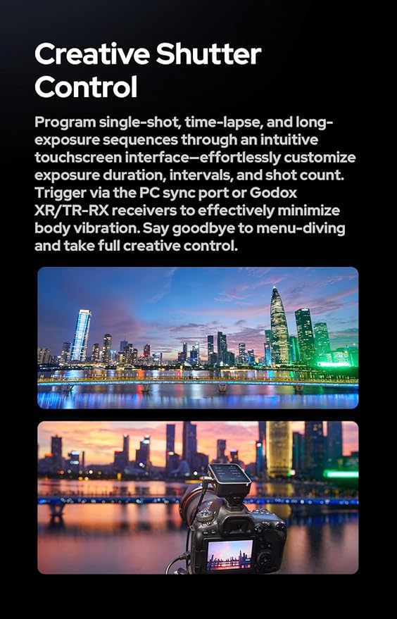 Godox X3 Pro F X3Pro F TTL Wireless Flash Trigger (𝐗𝟑-𝐅 𝐔𝐩𝐠𝐫𝐚𝐝𝐞) for Fujifilm Camera with Bluetooth APP Control & Camera Shutter Release, 2.4‘’ Color Touchscreen Transmitter