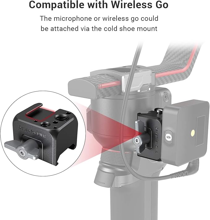SmallRig NATO Clamp Accessory Mount for DJI RS 5 / RS 4 Mini/RS 2 / RSC 2 / RS 3 / RS 3 Pro/RS 3 mini/RS 4 / RS 4 Pro Gimbal - 3025