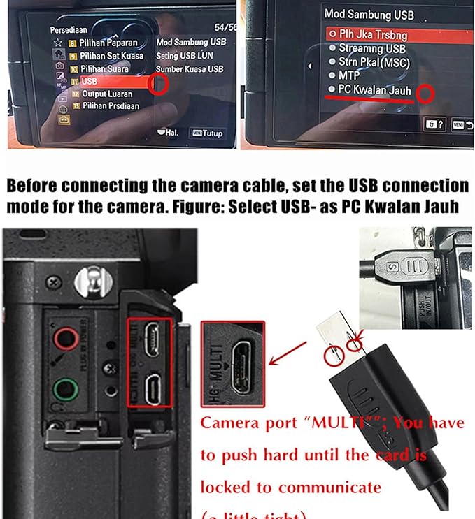 DYTDIEYINGTU for zhiyun crane2 for Sony Cable crane2/weebill-s/Crane-M/Crane Plus Stabilizer Camera Control Cable Micro USB to Multi Release Cable a7 a7m3 m4 s2 s3 r3 r4 a6000..(ZW-MULTI-002)
