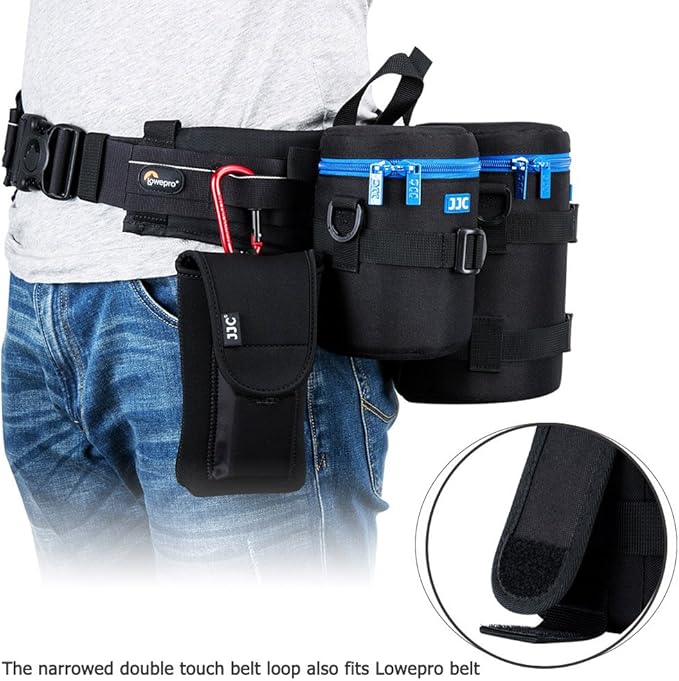 JJC Deluxe Lens Case Pouch Bag for Sigma 150-500mm f/5-6.3 DG OS HSM, Canon RF 800mm f/11 IS STM, Nikon AF-S NIKKOR 200-500mm f/5.6E ED VR & More Lenses Below 4.9'' x 11.4''(D x L)