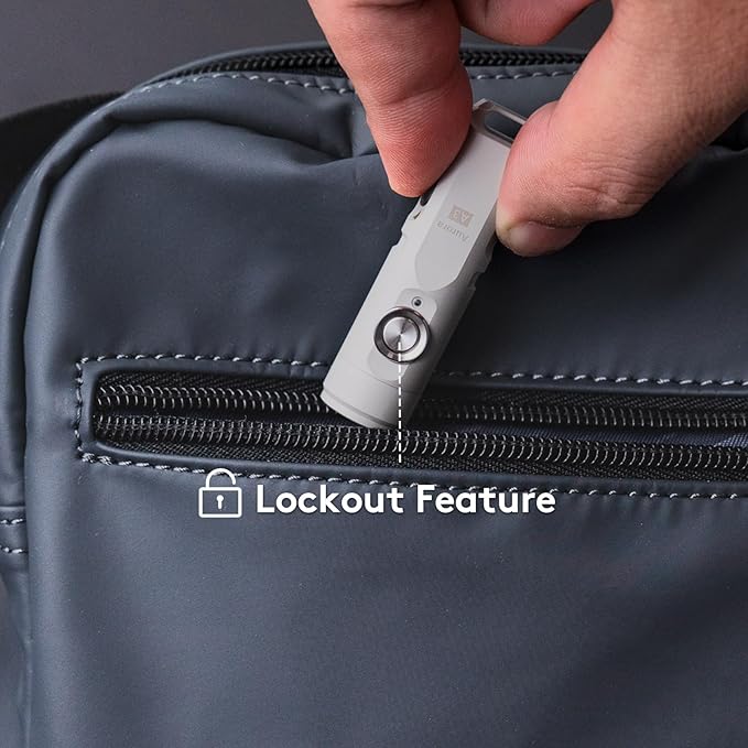 RovyVon A3 Gen 4 Keychain Flashlight- Super Bright 650 Lumens, USB C Rechargeable EDC Flashlight Water-Resistant, Lightweight- Ideal for Everyday Carry, Camping, Hiking, Emergency (Mao White)