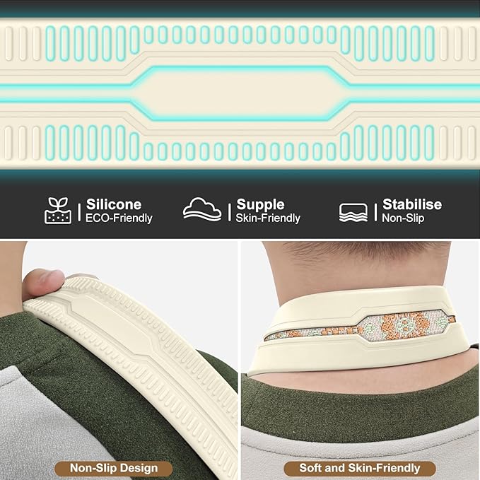 Neck Strap Silicone Camera Straps - Padded Camera Strap, 1.5" Wide Adjustable Nylon Shoulder Strap - Compatible with Canon, Nikon, Sony, and More DSLR and Mirrorless Cameras (Khaki Green)