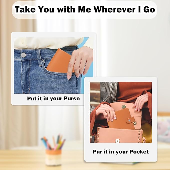 52 Pockets Mini Photo Album Fits Polaroid 600/i-Type/SX-70 Instant Film & Fujifilm Instax Wide 300/400 Instant Photos,PU Leather Cover 3.5x4.25 Inch Pictures Book (Brown)