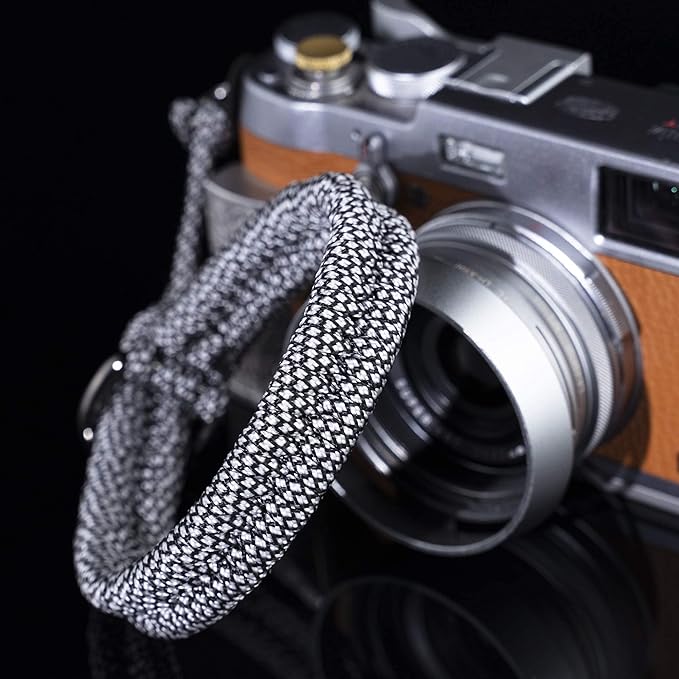 Qiang Ni Camera Wrist Strap - Paracord Quick Release Camera Hand Strap Wrist Lanyard for DSLR or Mirrorless Camera - White