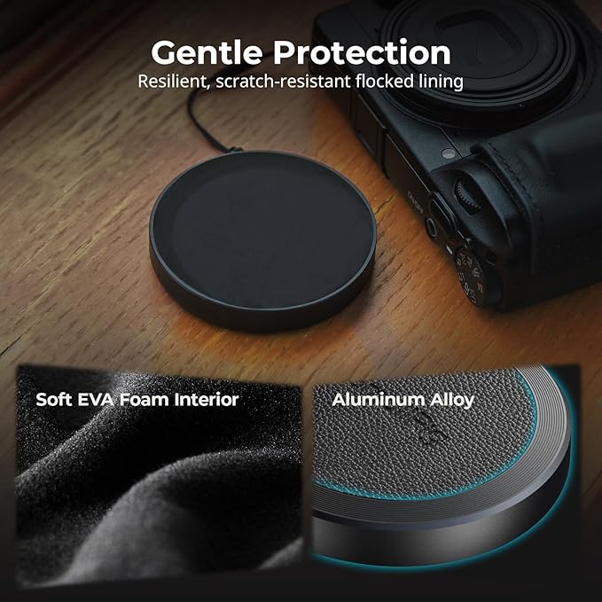 SmallRig Lens Protective Cap for RICOH GR IV GRIV with Anti-Loss Strap, Anti-Scratch Aluminum Lens Cover with Soft EVA Interior, Accessories for RICOH GR IV - 5680