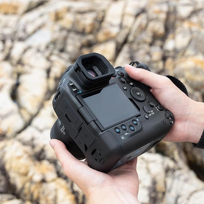 JJC Camera Eyecup Eyepeice Viewfinder for Canon EOS R1 Mirrorless Camera, Soft Silicone Eye Cup Replaces Canon ER-i, Provides Comfortable Viewfinding