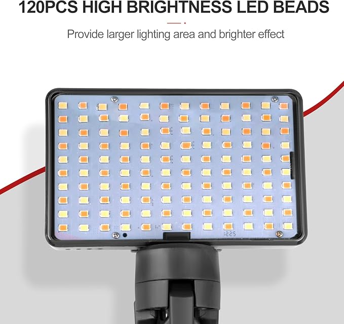 Tattoo Light Kit with 120LED and CPL Filter Lens, Polarized Light for Tattoo, Tattoo Equipment & Supplies, Compatible with iPhone, Tattoo Lighting Lamp Food Photography Remove Glare