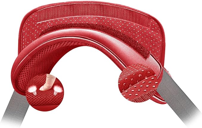 ZINZ Universal Shoulder Pad with Ultra Thick Cushion for Bag Luggage Bag Crossbody, Plus Long & Anti-Slip & Breathable,Red