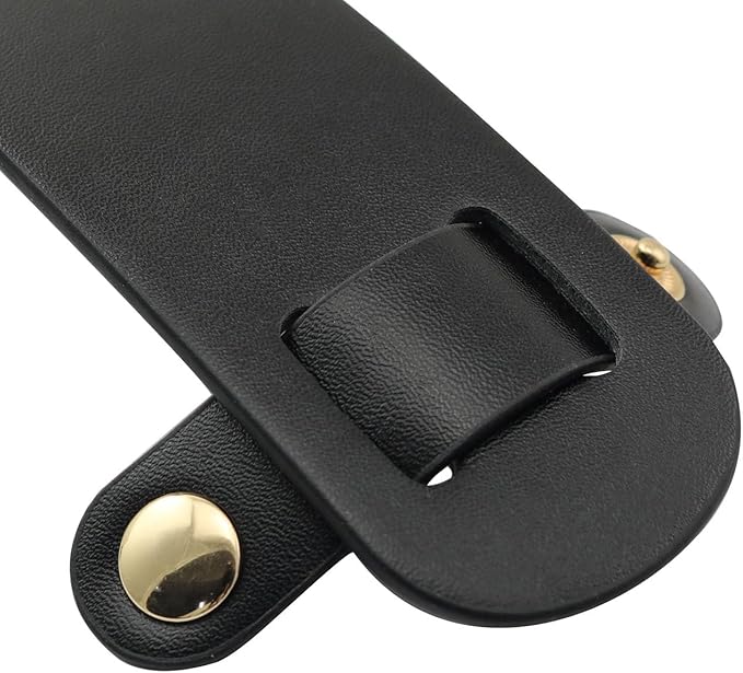 XGNG PU Leather Shoulder Strap Pad Non-Slip Wide Detachable Soft Leather Strap Cover Replacement
