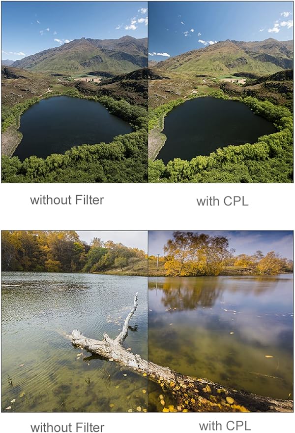 Kase 41mm Magnetic Cell Phone Lens CPL Filter Kit,Includes Circular Polarizer Filter,Soft Graduated ND1.2 Filter,Lens Clip for iPhone 16 15 14 13 12 11 8 7 XR X XS,Samsung Android Smartphone