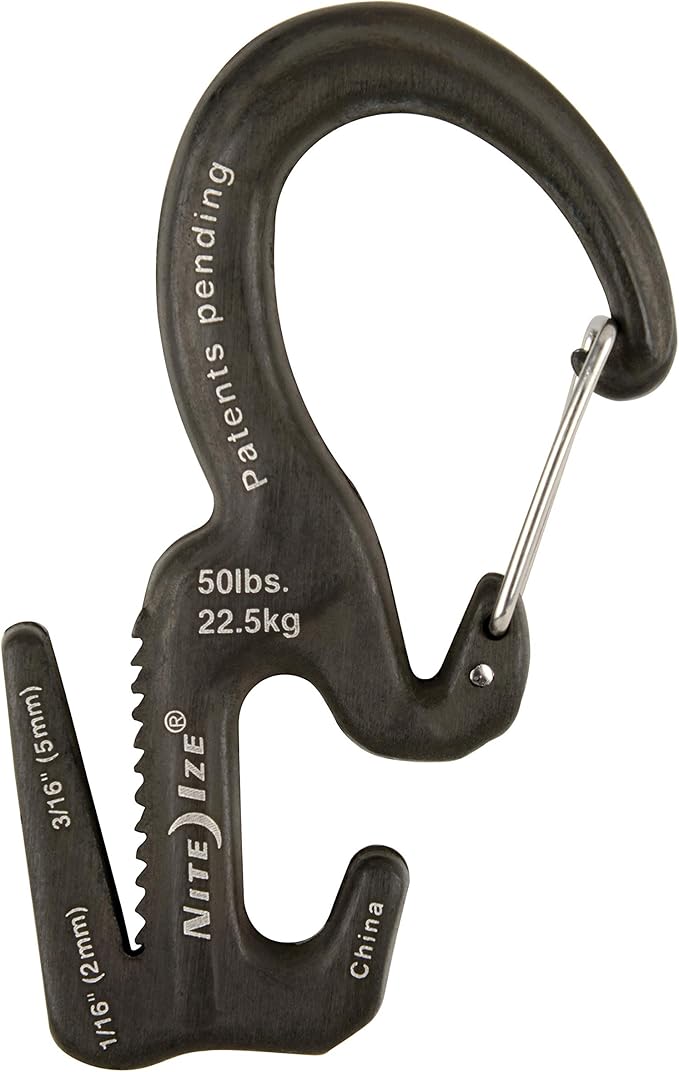 Carabiner Clip/Rope Tightener, 2-3/4 In.