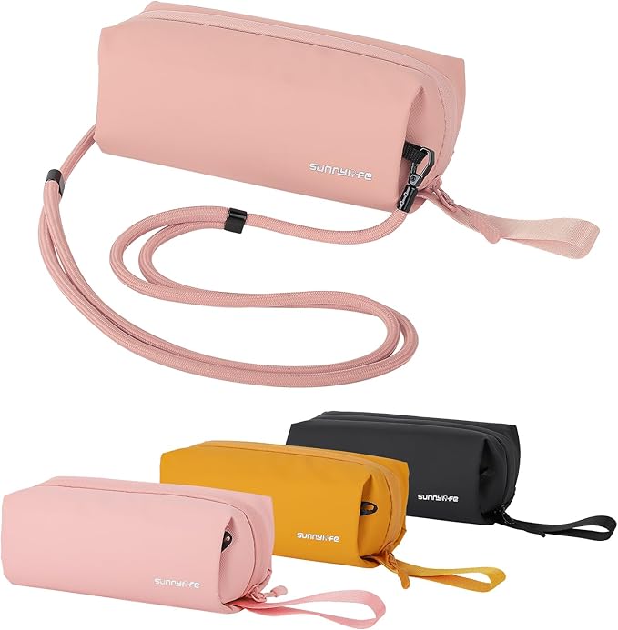 Anbee Street Photography Sling Bag for DJI Pocket 3 / Osmo 360 Action Camera & Accessories, Fashion Crossbody Organizer Bag for Travel (Pink)