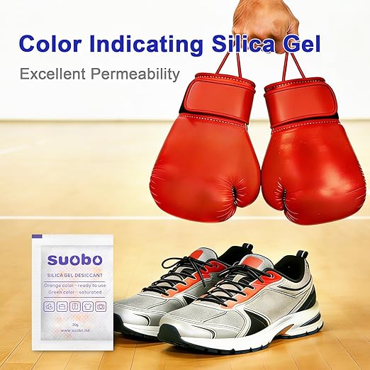 Silica Gel Packets, 20 Gram 85 Packs Moisture Absorbers for Food Grade, Desiccant Packs for Storage with Color Indicating, Rechargeable Silica Packets for Food Storage, Electronics, Tools, Safes