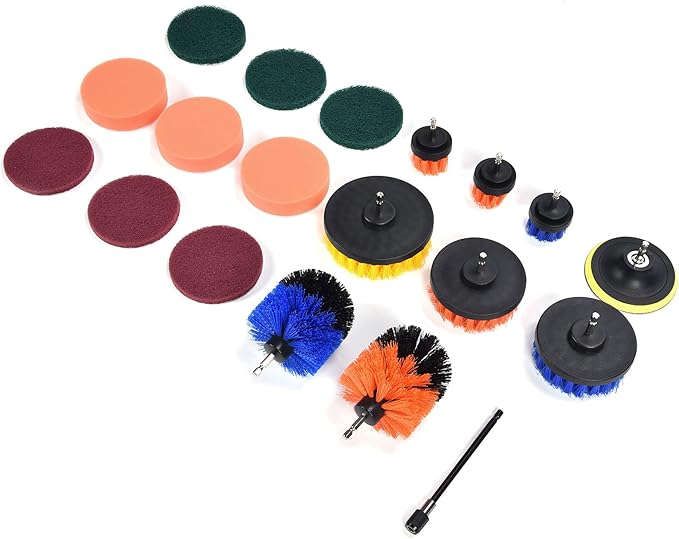 Drill Brush Kit Cleaning Set for Household Nylon Plastic Material