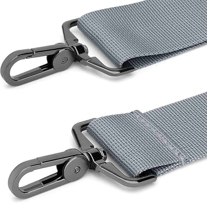 RAINYEAR 59 Inch Shoulder Strap for Bag, Adjustable Soft Padded Replacement Shoulder Strap with Metal Hooks for Messenger Bag