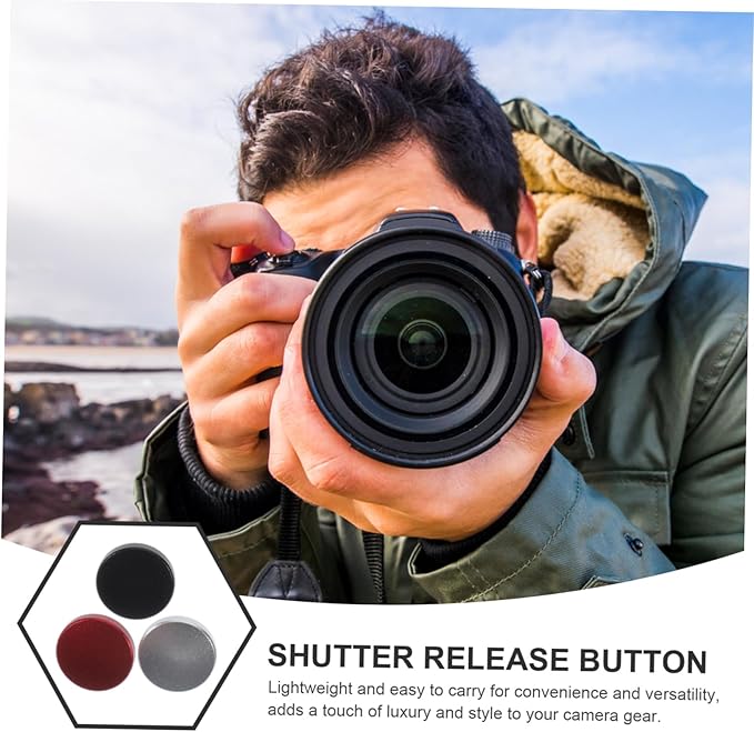 3Pcs Aluminum Alloy Camera Shutter Release Buttons Soft for Enhanced Photography Control Elegant and Durable Compatible with Camera Models