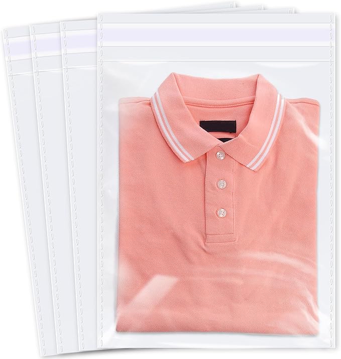 iMailer - 1000 Pcs - 12" x 15" Large Cellophane Bags - Resealable Self Sealing Clear Cello Poly Bags for Prints, Photos, Documents, Clothing, T-Shirt