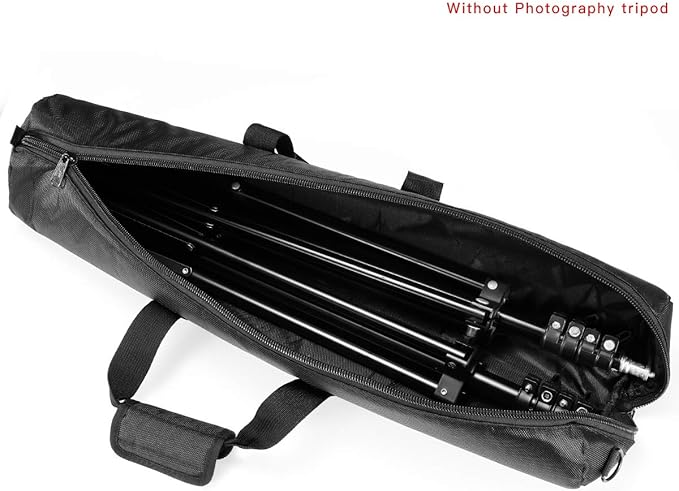 25in/65cm Tripod Carrying Case, Heavy Duty Nylon Bag with Shoulder Strap, Padded for Light Stand, Tripods, Monopods, Umbrellas, Softboxes, Boom Stand, Speaker Stands, Mic Stands