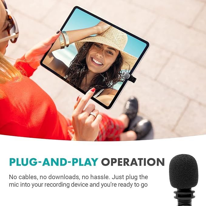 Movo MA5C External USB C Microphone for Type-C Devices - Condenser Shotgun Mic for Video Recording, Voiceover, Interview, Travel, Vlogging, Youtube