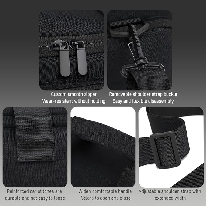 Andoer Camera Case, Water-Resistant Shock-Proof DSLR/SLR Single Bag for Mirrorless Camera with Removable Dividers and Shoulder Strap
