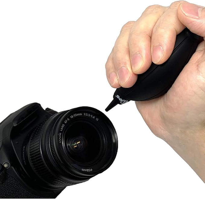 UES Air Blower Dust Blaster for Digital, DSLR, SLR Cameras Sensor Lens Cleaning, Rubber Bulb Air Pump Dust Blower Cleaner - Black