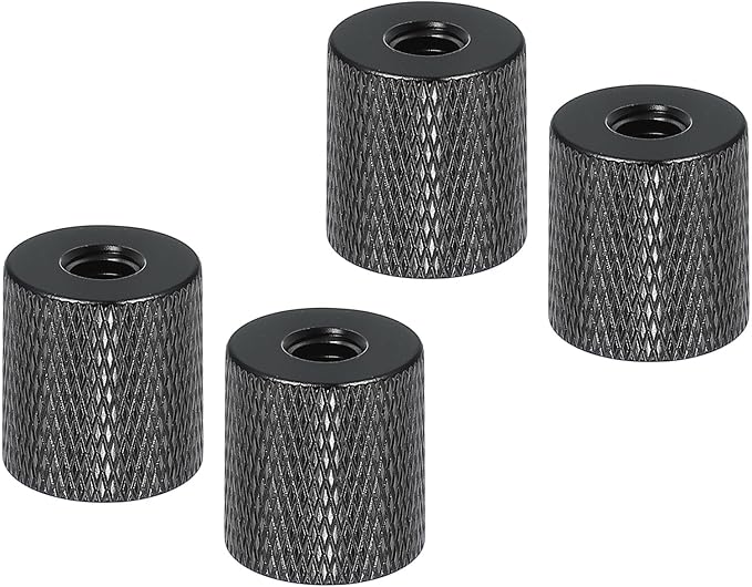 PATIKIL Tripod Screw Adapter 1/4" Female to 1/4" Female, 4 Pcs Tripod Nut Connectors Camera Mount Screw Camera Double Head Converter for Microphone Holder Magic Arms Accessories, 18 mm