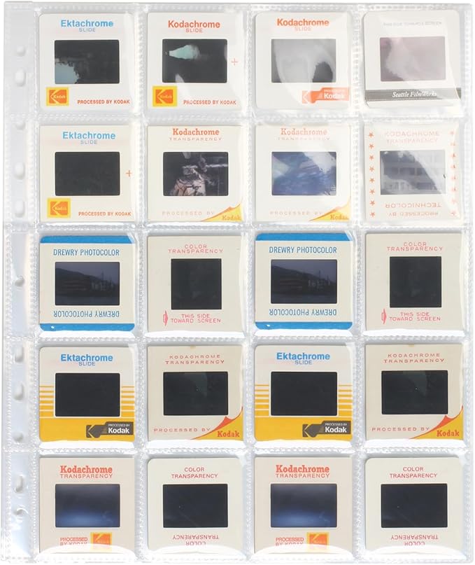 50x eTone Archival Storage Sheets 135 35mm Negative Page Preservers (50X135) 20 Separator Bags per Page.