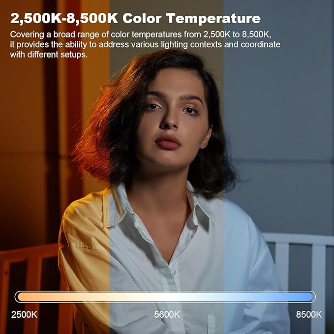 Godox LC500 LC500R Mini Bi-Color LED Light Stick – Compact, Portable, and Creative Lighting for Photo & Video Enthusiasts (LC500 Mini Bi-Color (Black, 18''))