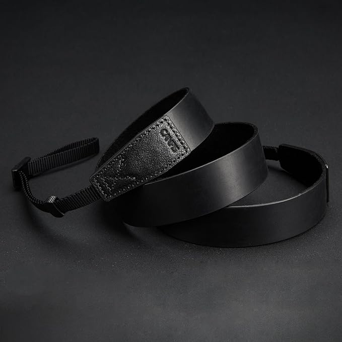 CANPIS Crazy Horse Leather Camera Strap,Vintage Camera Strap,Adjustable Camera Neck Shoulder Strap for Photographers