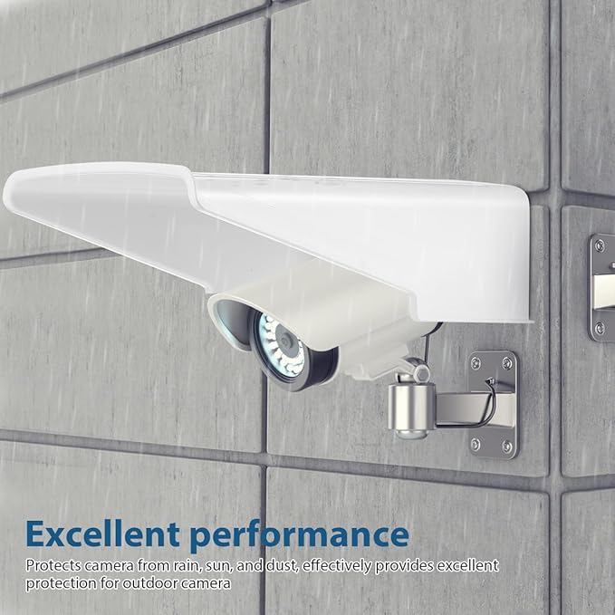 Angoily Outdoor Security Camera Cover Rainproof Sun Shield 10.6 Inch Weather Protector for Floodlight and Dome Cameras
